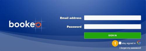 Account users Sign in process – Bookeo