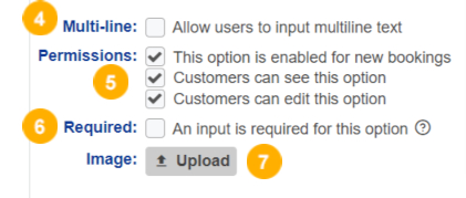 How to set up free text (text input field) additional options – Bookeo