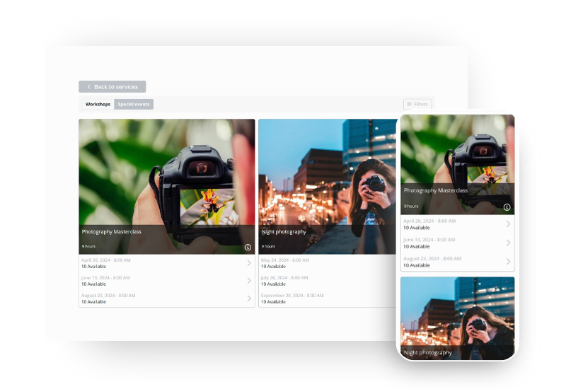 Booking modes for the customer interface - Bookeo Appointments – Bookeo