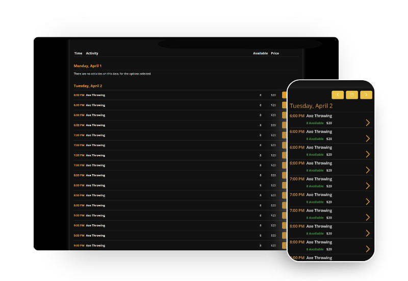 Booking page layouts (booking modes for the customer interface) – Bookeo