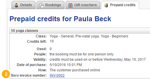 code xero voucher can the Bookeo? invoices Bookeo in Where see Xero I â